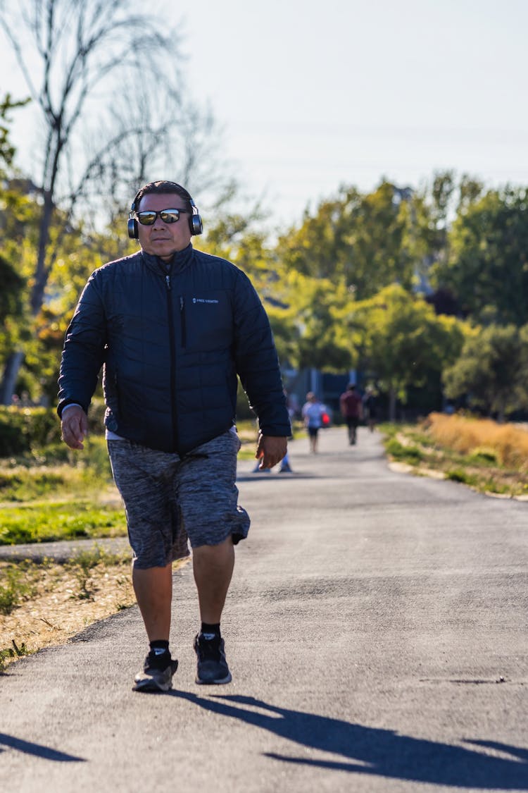 Man Walking In The Park