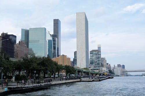 New York Skyscrapers by the River