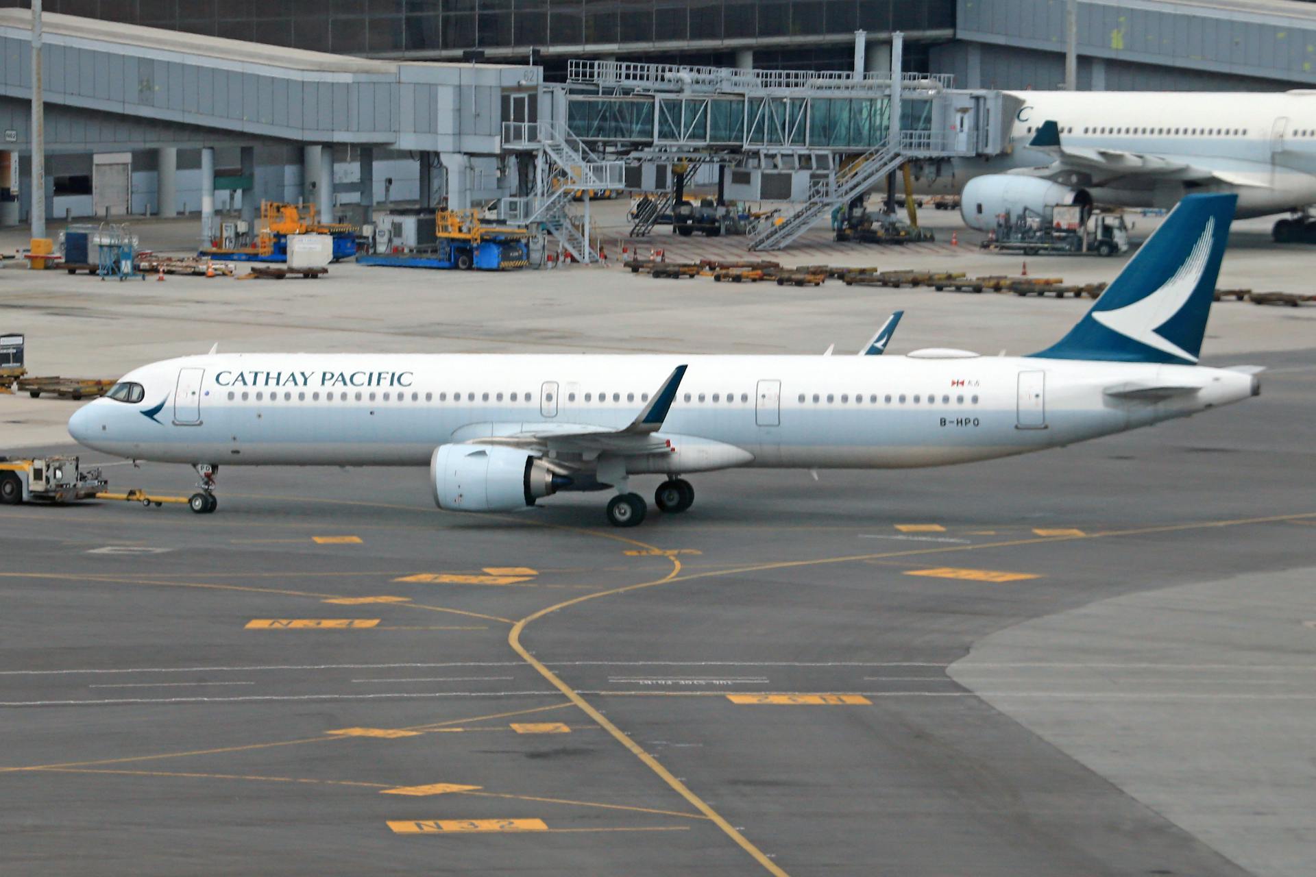 Commercial Airplane on the Runway