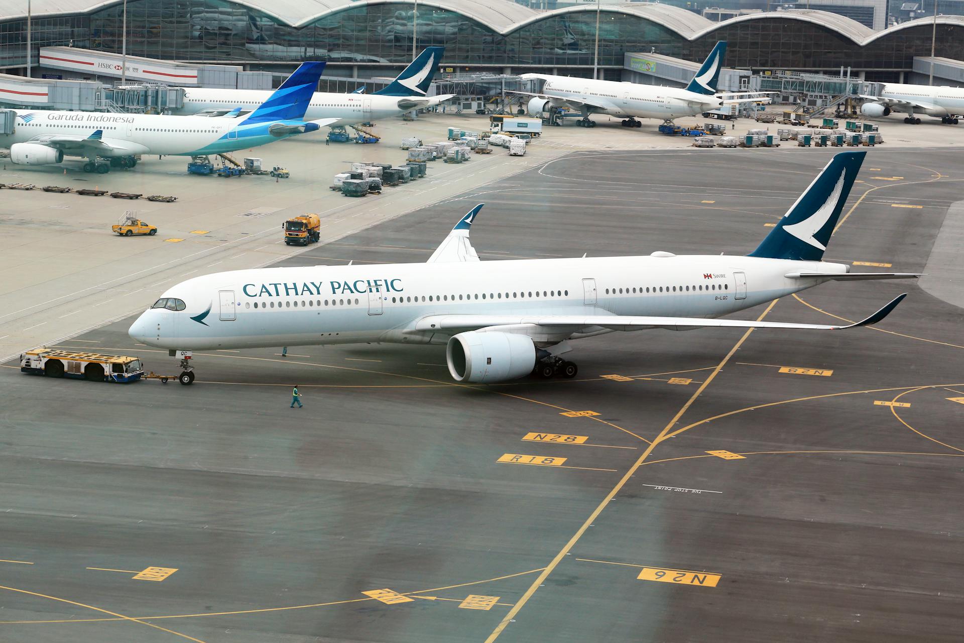 Commercial Airplane at an Airport