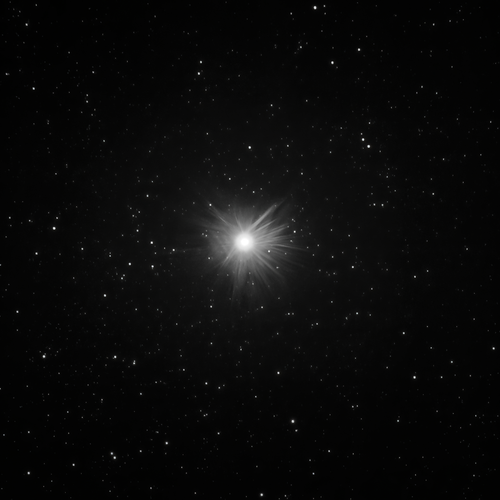 Free Bright star surrounded by a field of stars in São Pedro de Alcântara, Brazil. Stock Photo