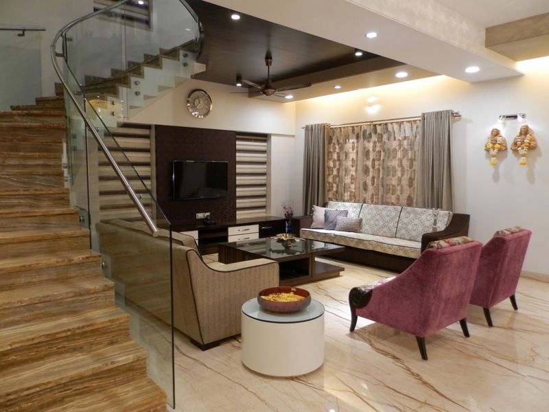 Blue Island with Contrasting White Perimeter Cabinets