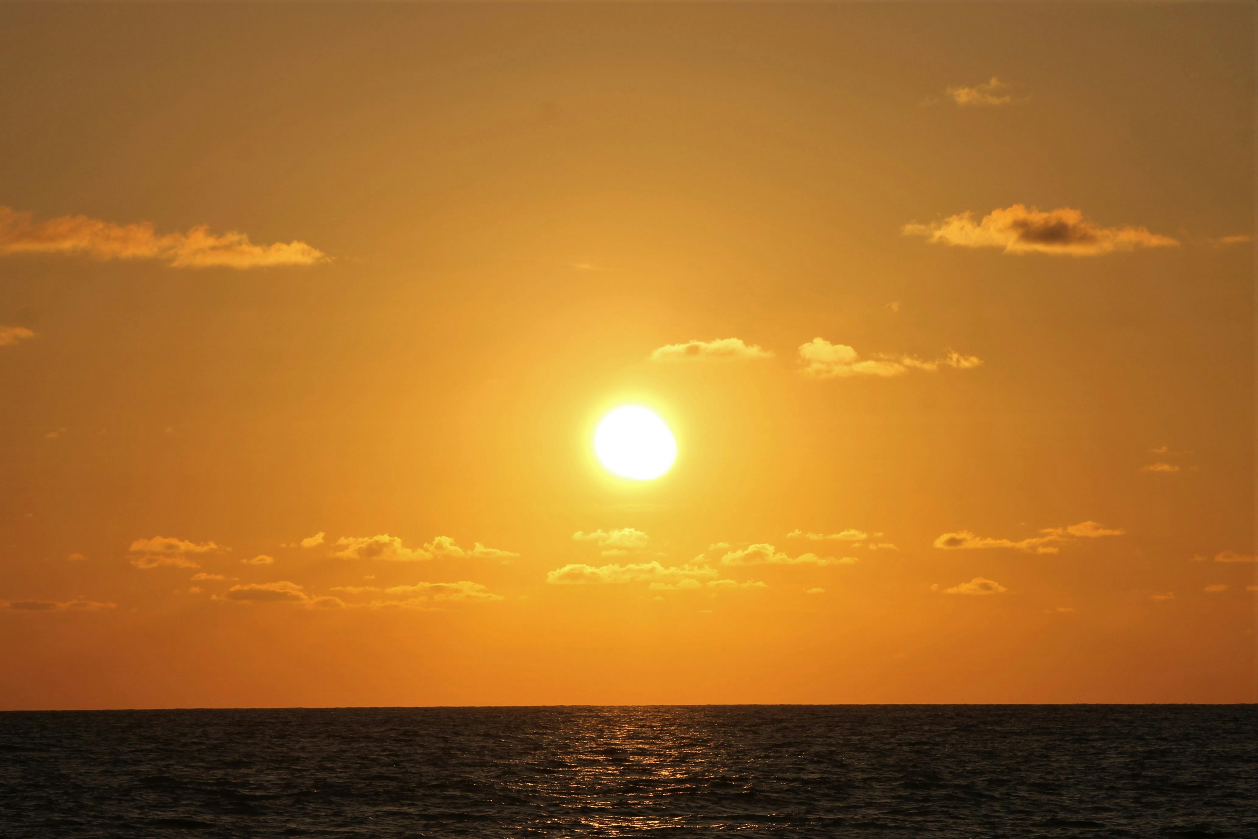Free stock photo of evening sun, golden sun, sea