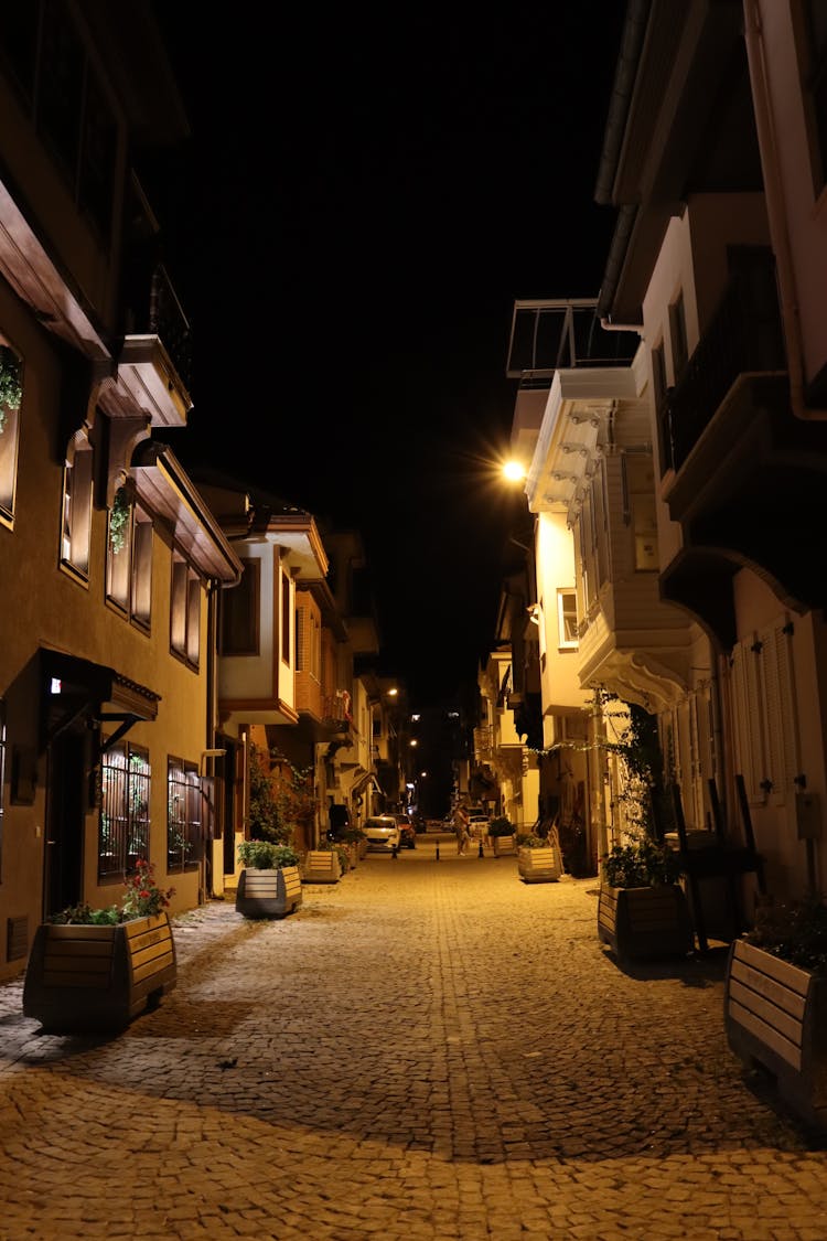 Street In A City By Night 