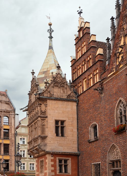 Facade of a Town Hall in Wroclaw 
