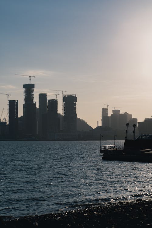 Skyscrapers Construction on Sea Coast