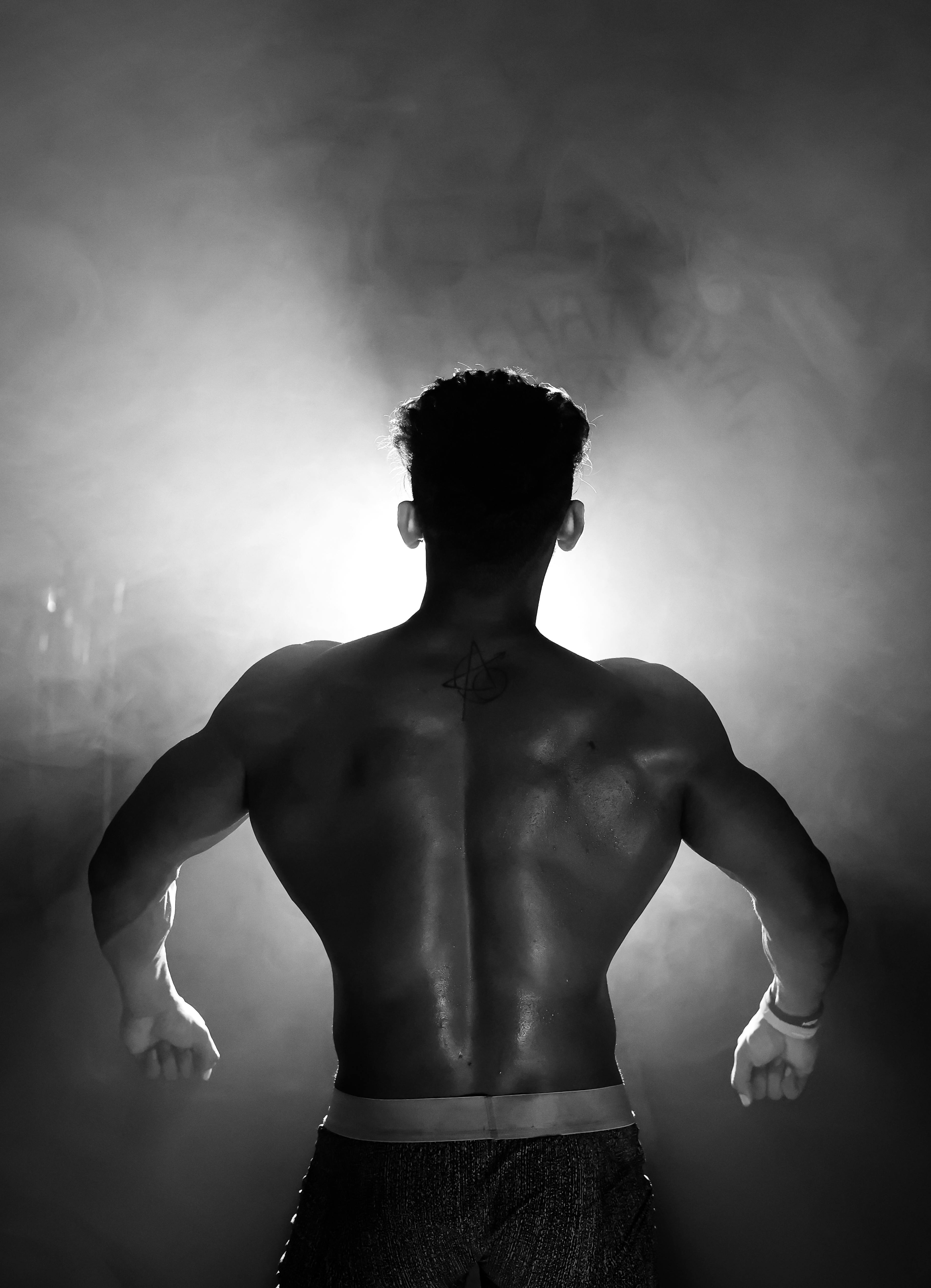 Back of a Handsome Shirtless Man · Free Stock Photo