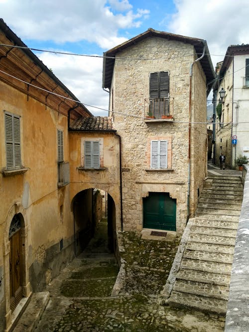 Passage Under Townhouses in Italy