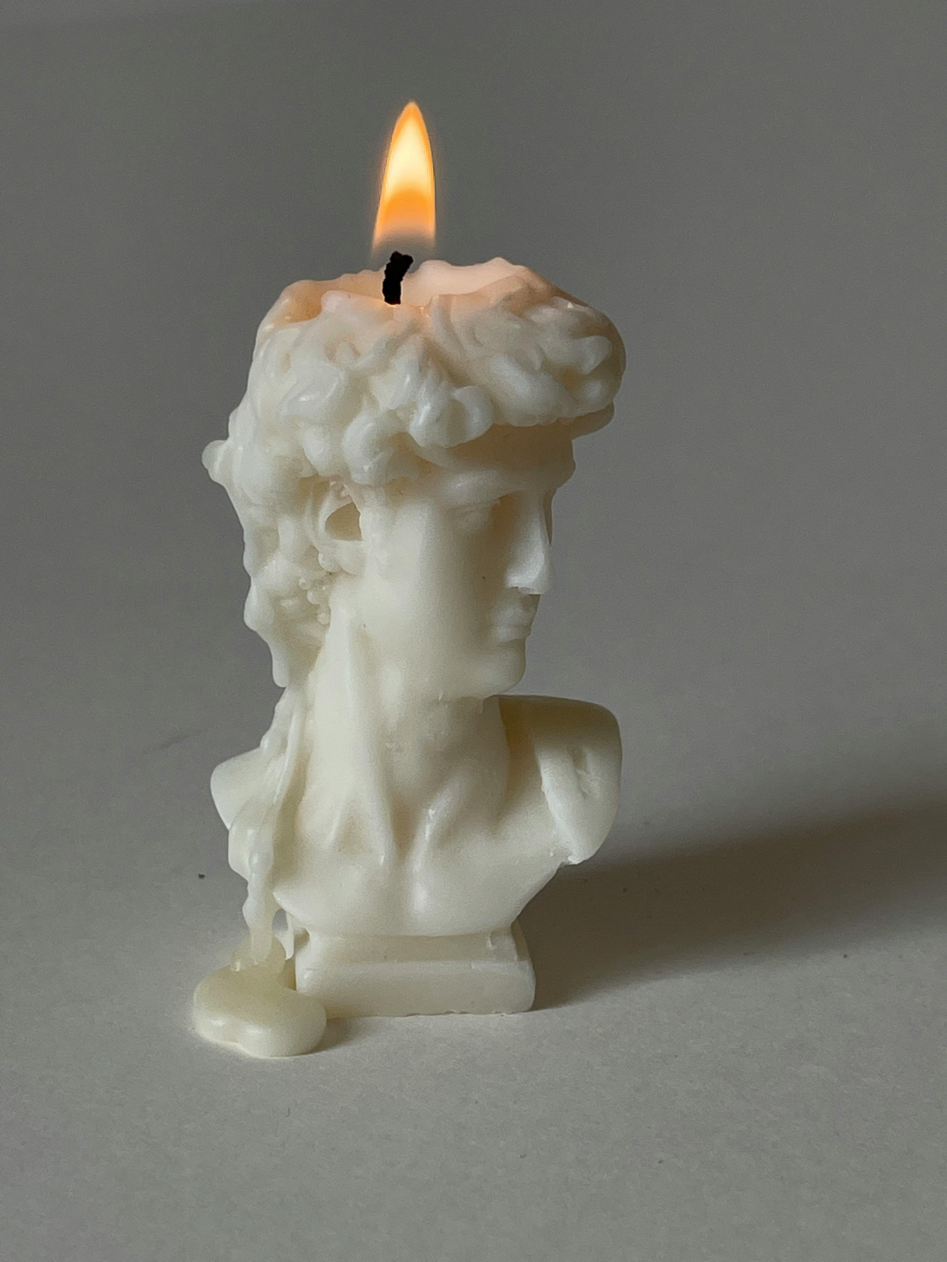 decorative candle melting