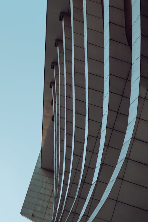 Facade of a Modern Building under Blue Sky 