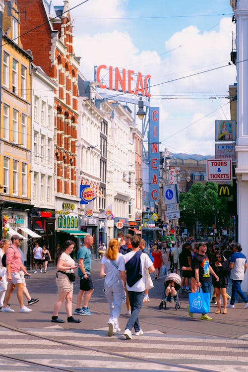 Základová fotografie zdarma na téma Amsterdam, chodci, chůze