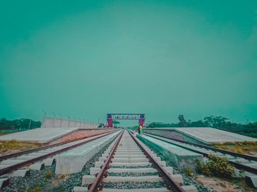 Free Railway bridge, cinematic view  Stock Photo