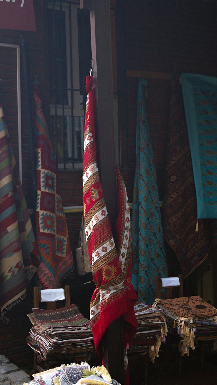 Stall With Ornate Fabrics