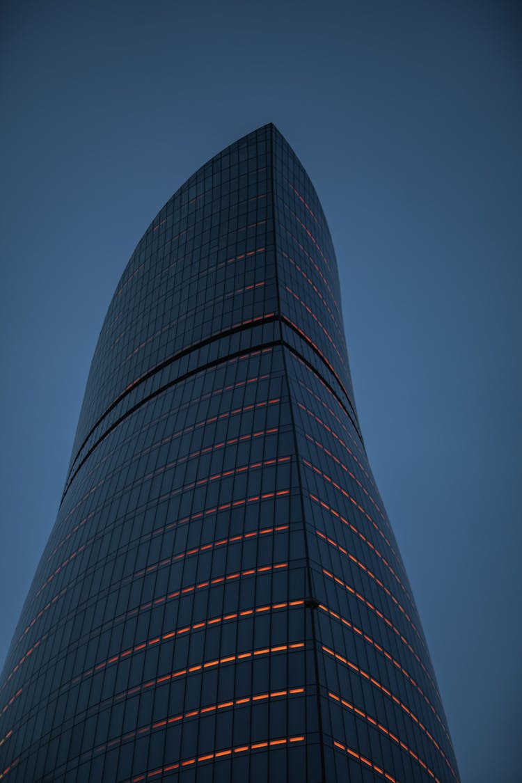 Warsaw Spire At Night