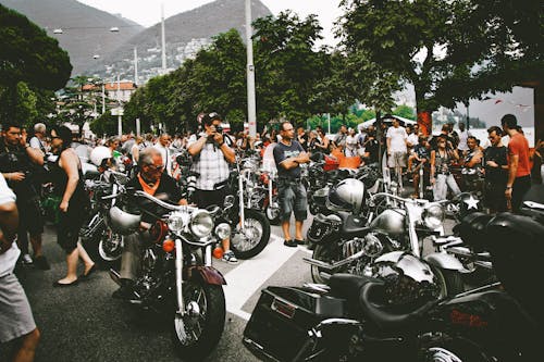 Photo of People in Motorcycle Show