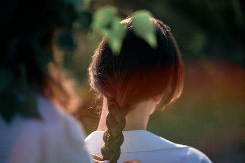 Brunette with Braided Hair