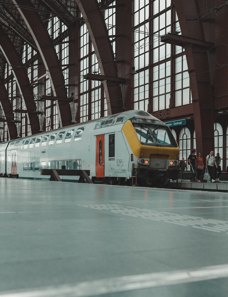 Train At Station In London, England