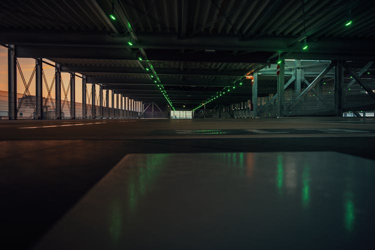 Railway Station At Night 