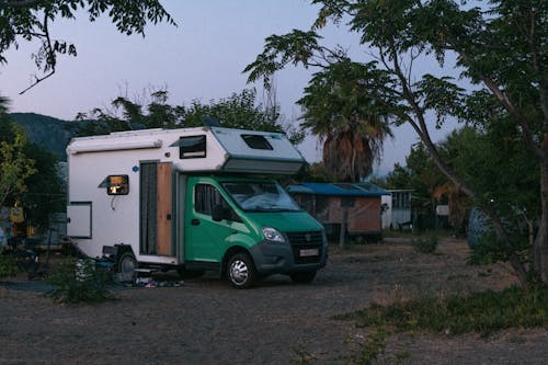 Camper Car by the Forest 