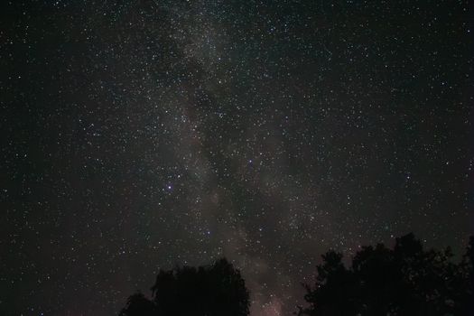 Stunning view of the Milky Way galaxy sprawling across a clear night sky.
