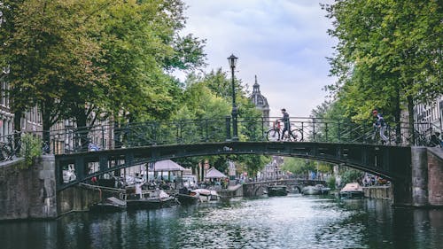 Person Crossing The Bridge