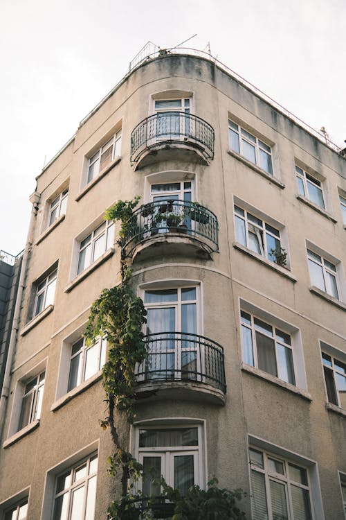 Corner of Building with Apartments