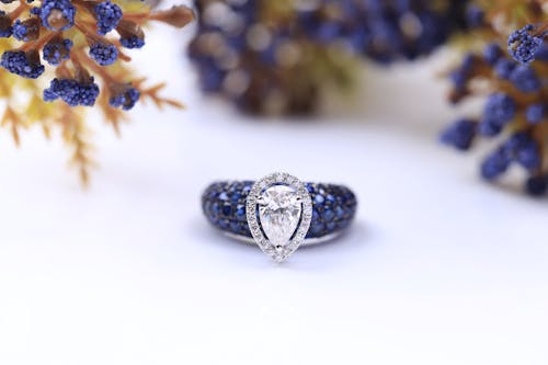 Precious Purple Ring with Diamond