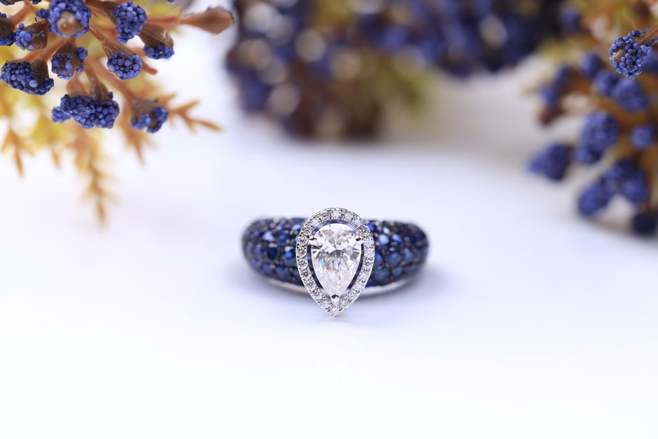 blue sapphire and diamond wedding ring set blue sapphire and diamond wedding ring set