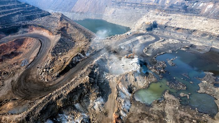 Active mining operation