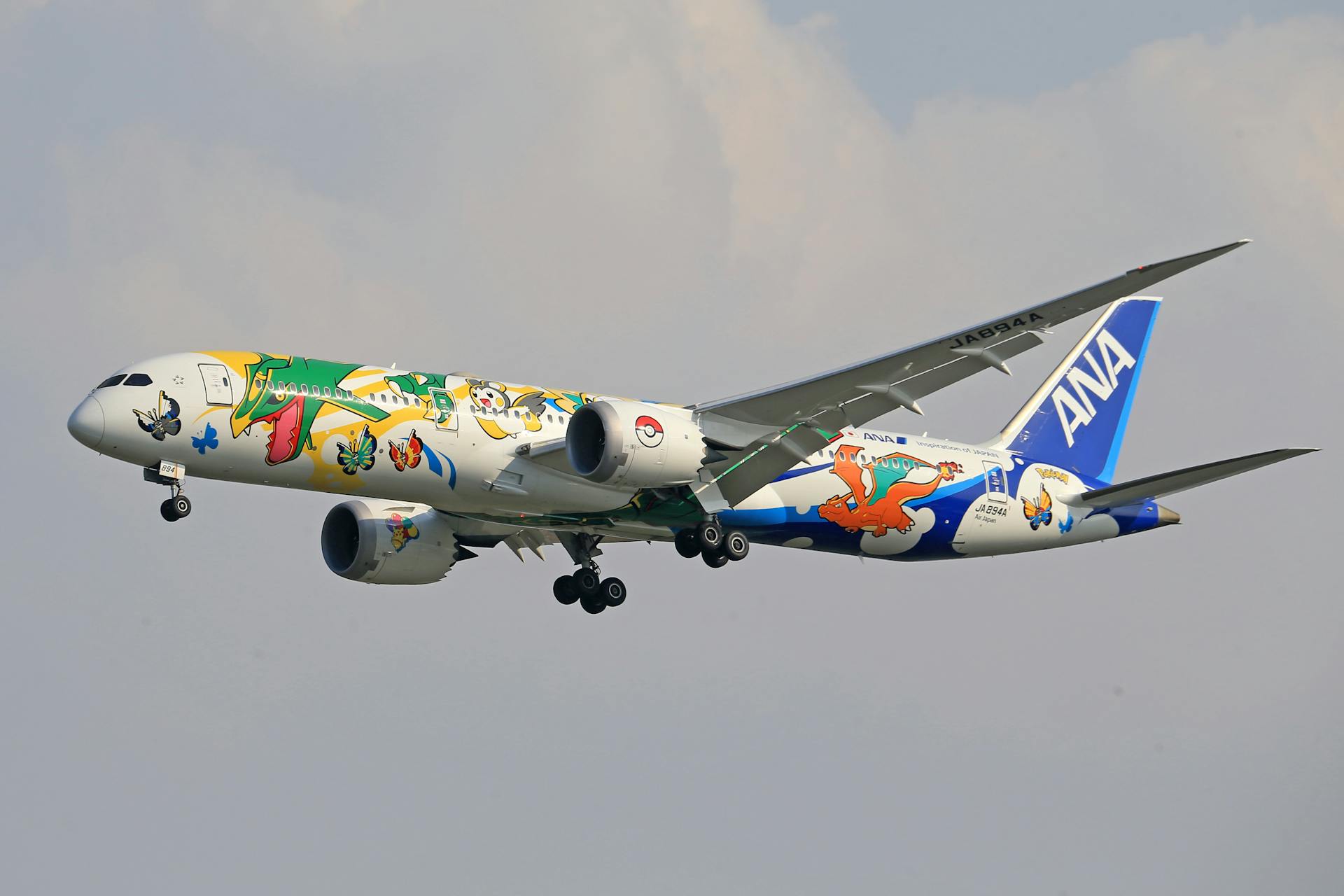 Pokemon Theme Airplane of the Japanese Airline ANA