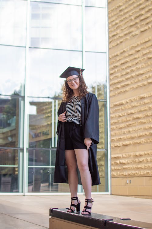 Woman In Graduation Gown
