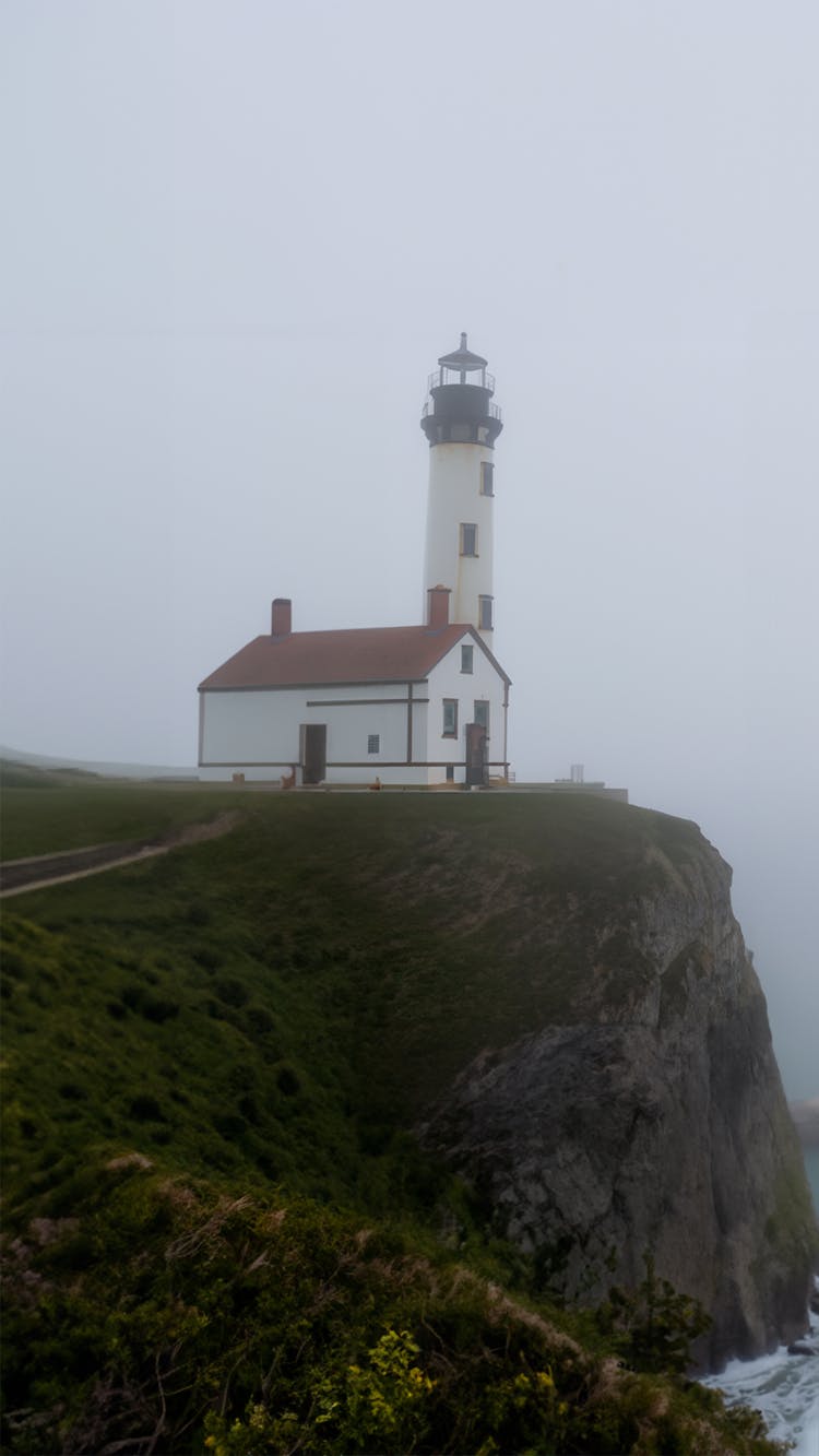 Pigeon Point Lighthouse On The Pacific Coast Of California, USA