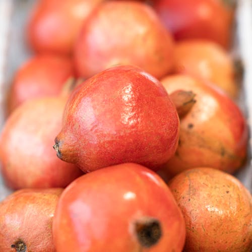 Close-up of a Bunch of Pomegranates 