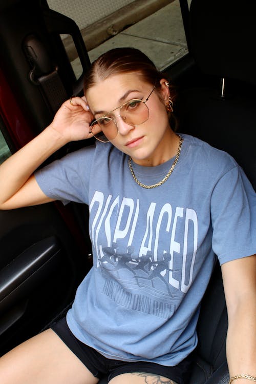 Woman in Sunglasses and T-shirt
