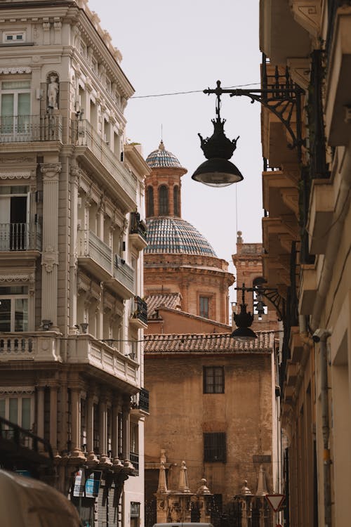 Buildings and Church Wall in Valencia