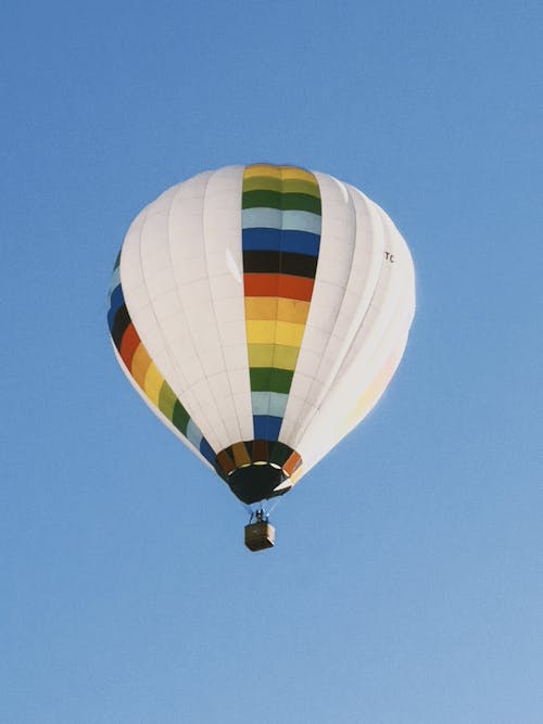 Hot Air Balloon on Clear Sky