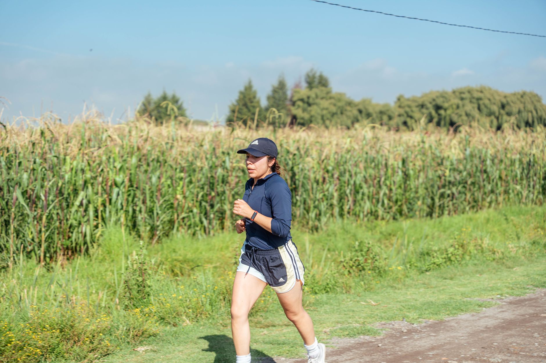 Keely Hodgkinson 800 metre finalinde koşuyor