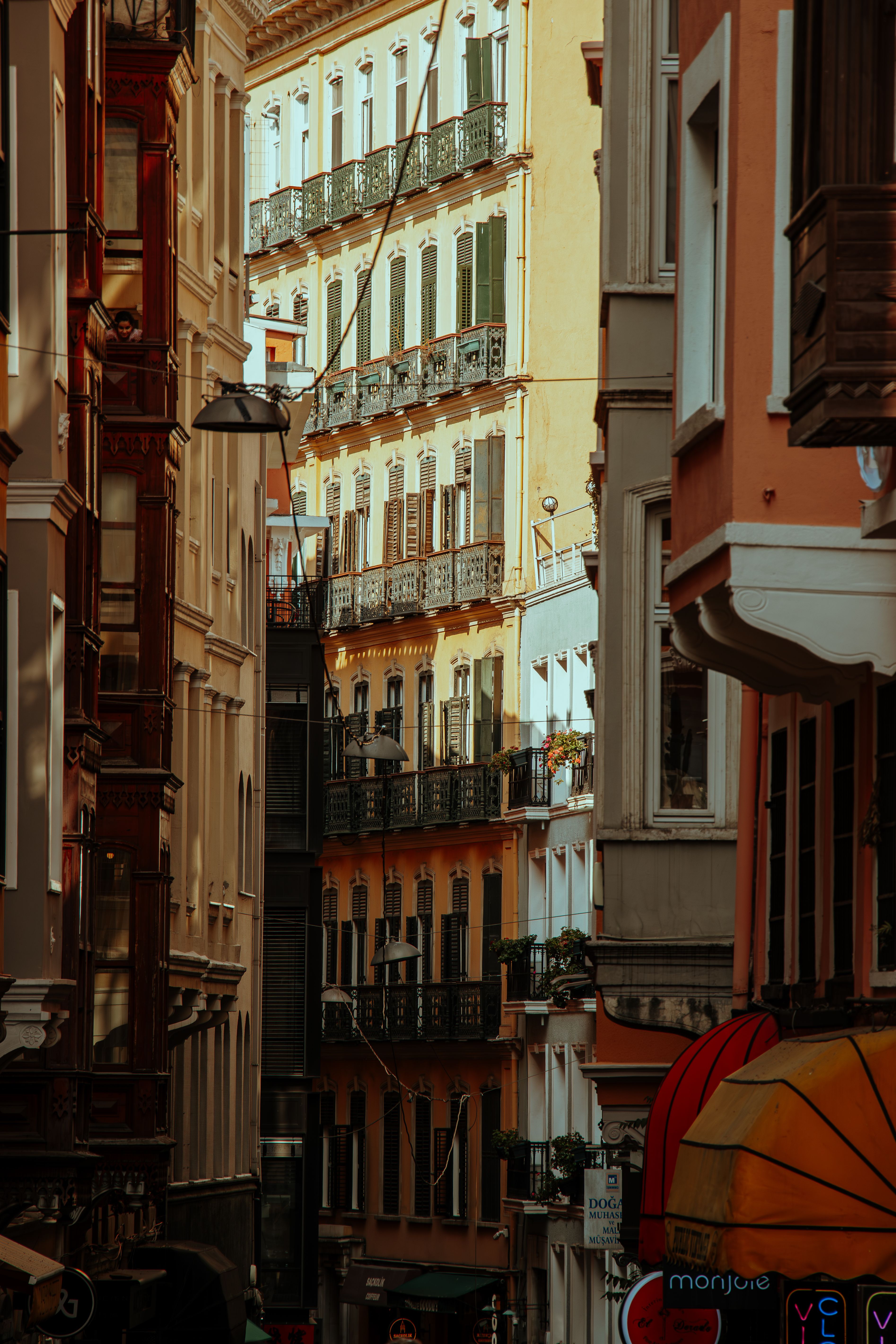 Apartment Buildings on City Narrow Street · Free Stock Photo