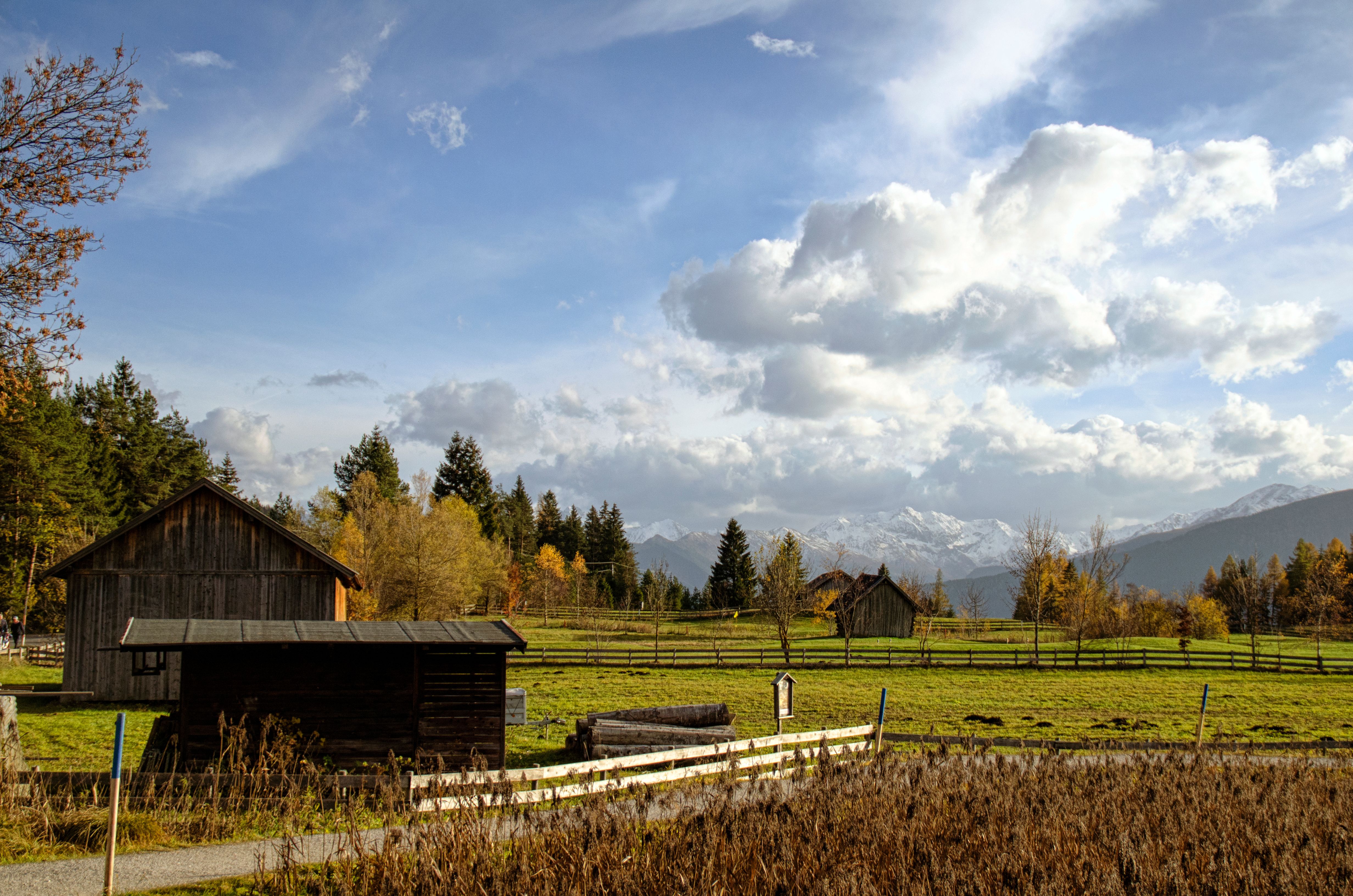 Servoz Village Meadows & Hay Barns