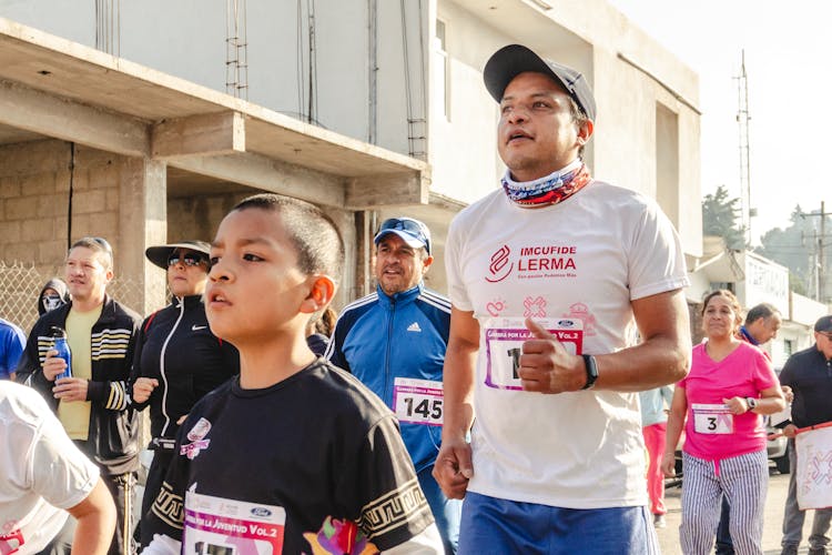 People Running Street Marathon