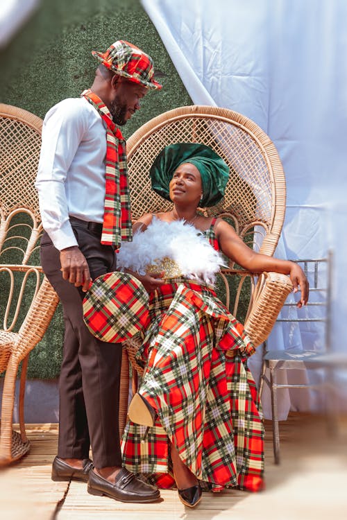 Couple in Traditional Clothing