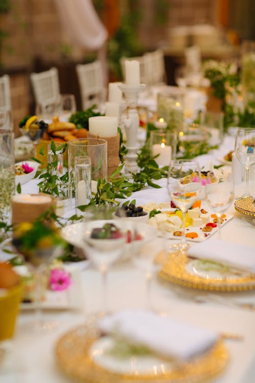 Photo of a Set Wedding Table