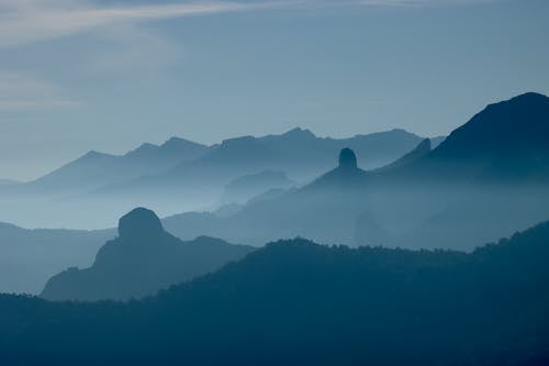 Landscape of Hills and Mountains