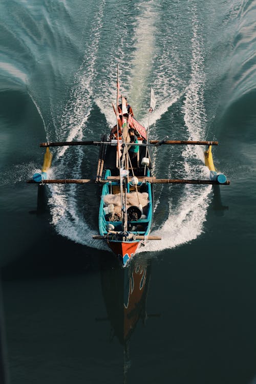 Gratis lagerfoto af bådsejlads, droneoptagelse, eventyr