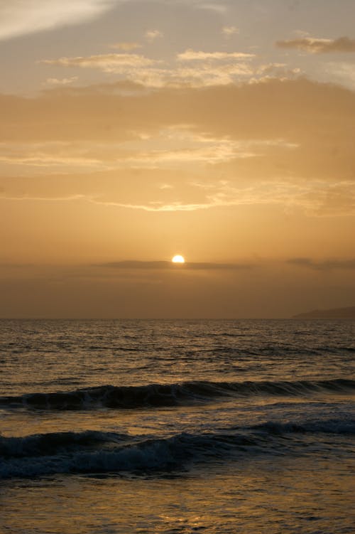 View of Sunset over a Sea