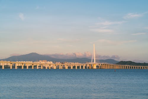 Shenzhen Bay Bridge between Hong Kong and China