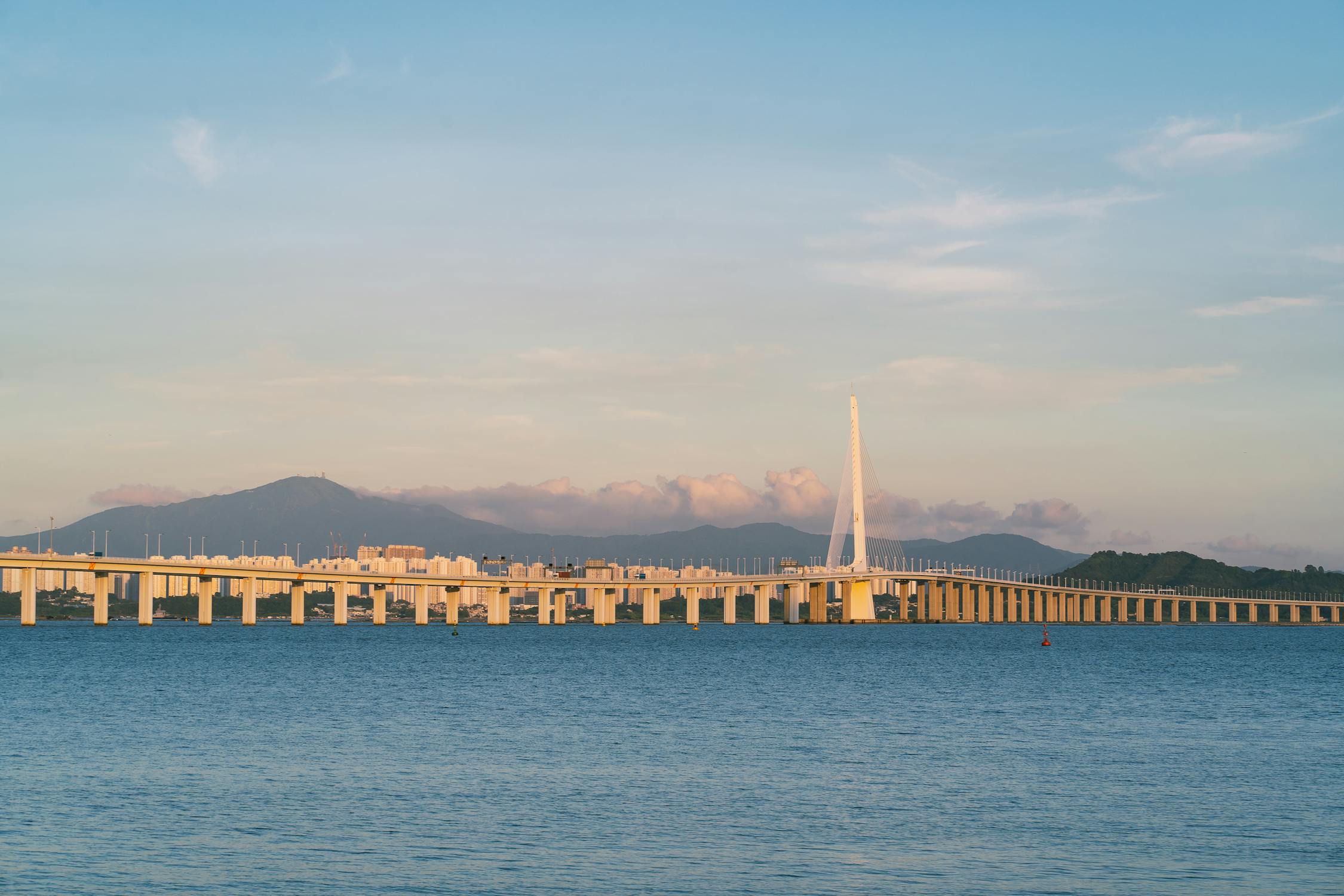 Shenzhen Bay Bridge Between Hong Kong And China Free Stock Photo Shenzhen Bay Bridge Between Hong Kong And China Free Stock Photo