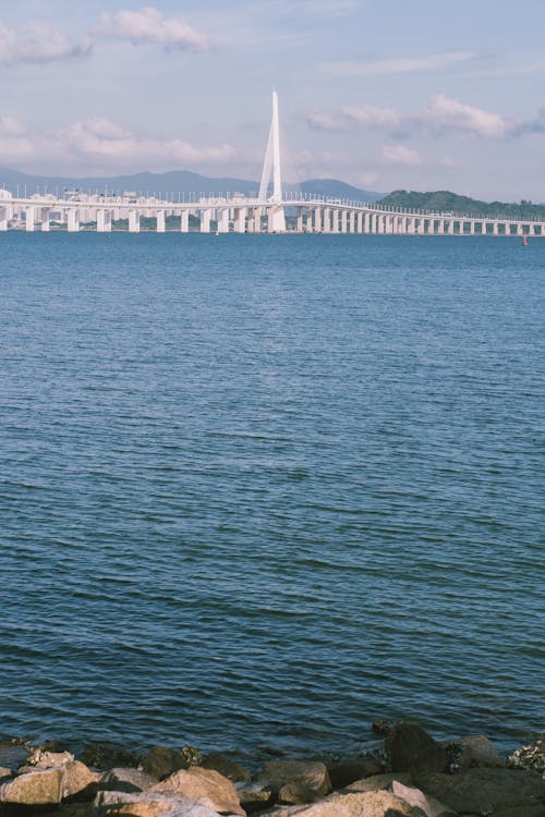 Shenzhen Bay Bridge in China and Hong Kong