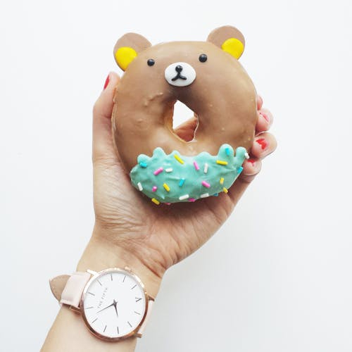 Free Person Holding Donut Stock Photo