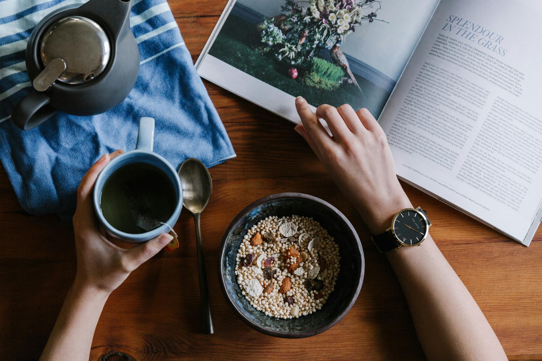 Blogger Photo by THE 5TH from Pexels: https://www.pexels.com/photo/person-holding-white-ceramic-coffee-cup-leaning-on-brown-wooden-table-179912/